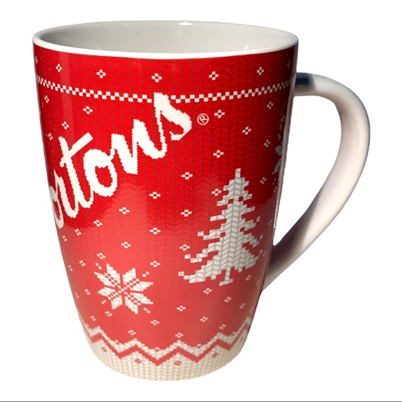 Tim Hortons Ltd 2015 Winter Sweater Snowflake Motif Holiday Mug Cup No. 015 - Picture 1 of 7